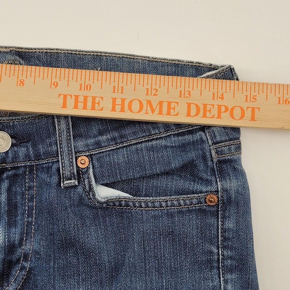 7 For All Mankind Flare Jeans 27 Blue U076080UIL-080U Mid Rise Womens Seven - Picture 5 of 8